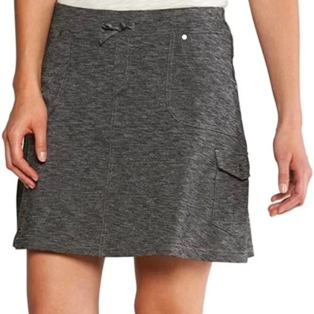 KUHL Women's Mova Skort Mini Skirt with Integrated Shorts Dark Gray Size S